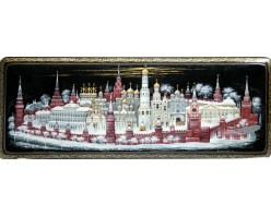 Лаковая миниатюра Московский кремль