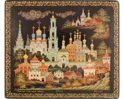 Лаковая миниатюра Троице-Сергиева Лавра