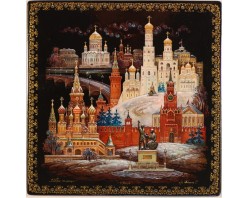 Лаковая миниатюра Москва.Соборы столицы