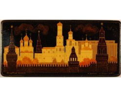 Лаковая миниатюра Московский кремль