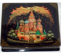 Лаковая миниатюра Храм Василия Блаженного