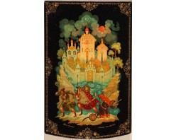 Лаковая миниатюра "Град Китеж"