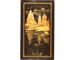 Лаковая миниатюра "Кижи"