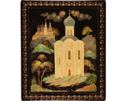 Лаковая миниатюра "Покрова на Нерли"