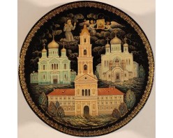 Лаковая миниатюра "Дивеевский монастырь"