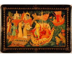 Лаковая миниатюра "Афанасий Никитин"