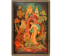 Лаковая миниатюра "Аленький цветочек"