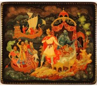 Лаковая миниатюра "Андрей стрелок"