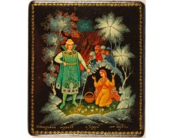 Лаковая миниатюра "Двенадцать месяцев"