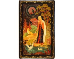 Лаковая миниатюра "Золотой волос"