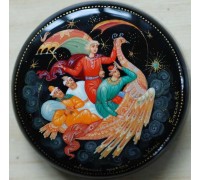 Лаковая миниатюра "Летучий корабль"