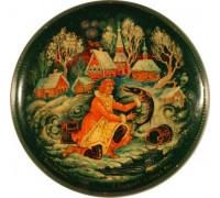 Лаковая миниатюра "Емелюшка"