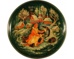 Лаковая миниатюра "Емелюшка"