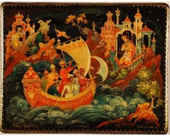 Лаковая миниатюра "Семь Симеонов"