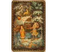 Лаковая миниатюра "Серебряное копытце"