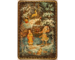 Лаковая миниатюра "Серебряное копытце"