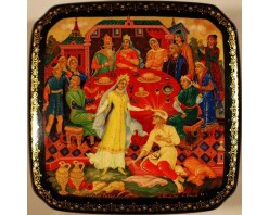 Лаковая миниатюра "По сказке Сивка-Бурка"