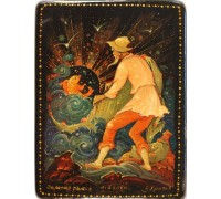 Лаковая миниатюра "Золотая рыбка"