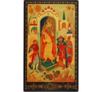 Лаковая миниатюра "Золотой петушок"