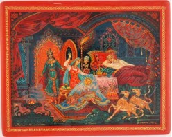 Лаковая миниатюра "Финист - ясный сокол"