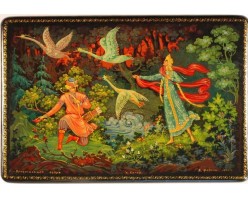 Лаковая миниатюра "Хрустальное озеро"