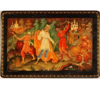 Лаковая миниатюра "Братья женихи"