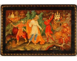 Лаковая миниатюра "Братья женихи"