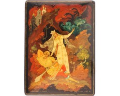 Лаковая миниатюра "Марья - Краса и Иванушка"