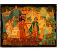 Лаковая миниатюра "Молодость чурилы Пленковича"