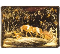 Лаковая миниатюра "Мужичок с ноготок"