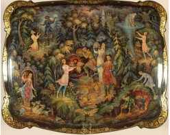 Лаковая миниатюра "Сказания о кладах"