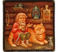 Лаковая миниатюра "Сказка домового"