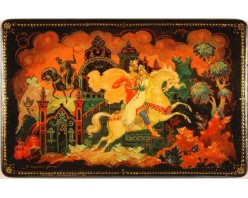 Лаковая миниатюра "У кощеева замка"