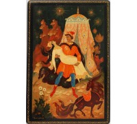 Лаковая миниатюра "Царь девица"