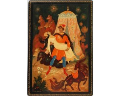 Лаковая миниатюра "Царь девица"