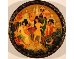 Лаковая миниатюра "Чудесный дворец"