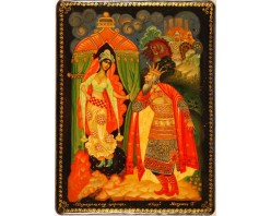 Лаковая миниатюра "Шамаханская царица"