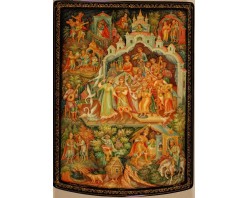 Лаковая миниатюра "Царевна лягушка"