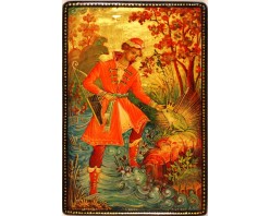 Лаковая миниатюра "Царевна лягушка"