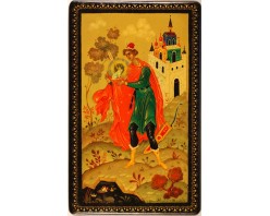 Лаковая миниатюра "Царевна лягушка"