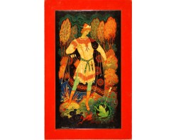 Лаковая миниатюра "Царевна лягушка"