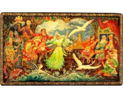 Лаковая миниатюра "Царевна лягушка"