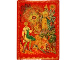 Лаковая миниатюра "Каменный цветок"