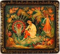 Лаковая миниатюра "Каменный цветок"