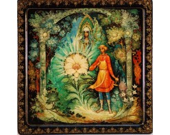 Лаковая миниатюра "Каменный цветок"