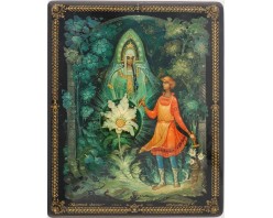 Лаковая миниатюра "Каменный цветок"