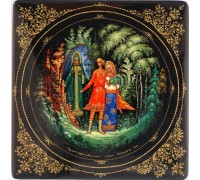 Лаковая миниатюра "Подарок хозяйки медной горы"