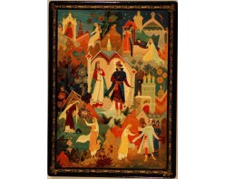 Лаковая миниатюра "Финист - Ясный Сокол"