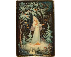 Лаковая миниатюра "Снегурочка"