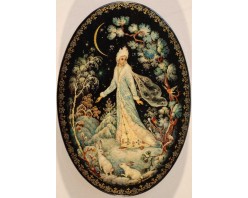 Лаковая миниатюра "Снегурочка"